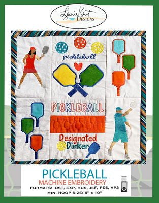 Pickleball Fun Embroidery USB Verison