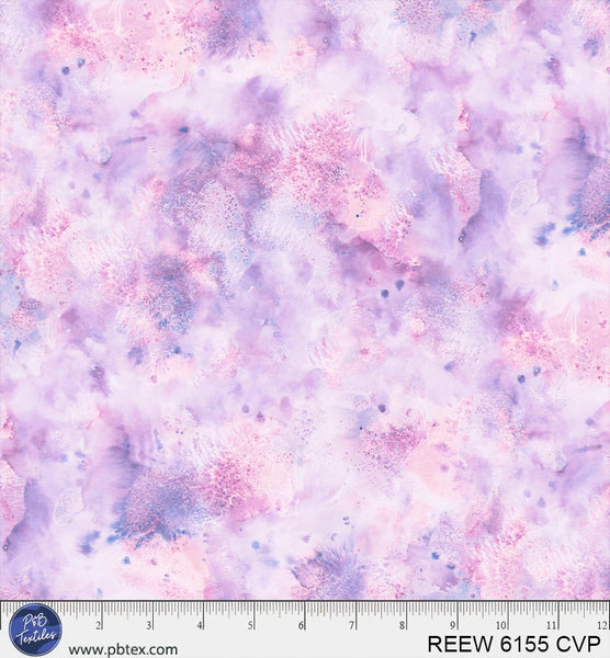 Lavender / Purple Underwater Reef 108" REEW-6155-CVP Cotton Wideback Fabric (3/4 yard pack)