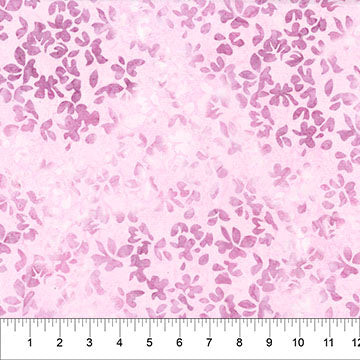 Leaf Pink Blush 44"/45" Cotton Fabric Per Yard