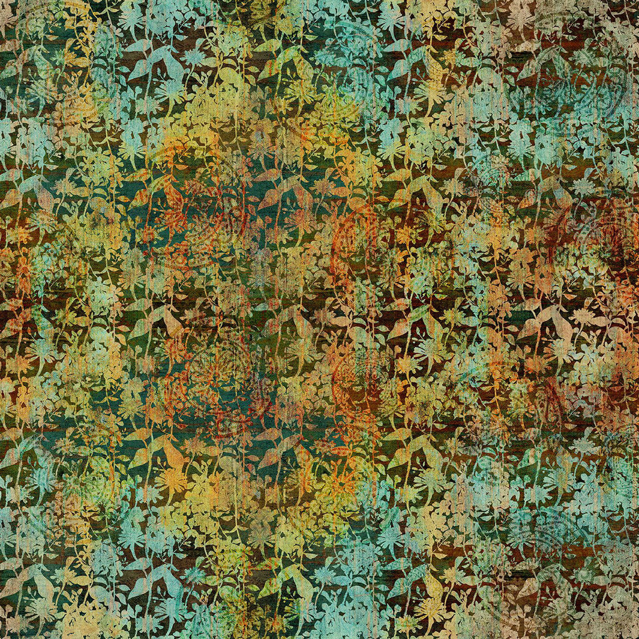 Emblems Green Evanescence Cotton 43/44 Fabric Per Yard