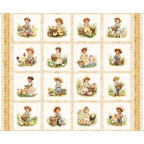 Multi Lil Farmers Picture Patches Panel