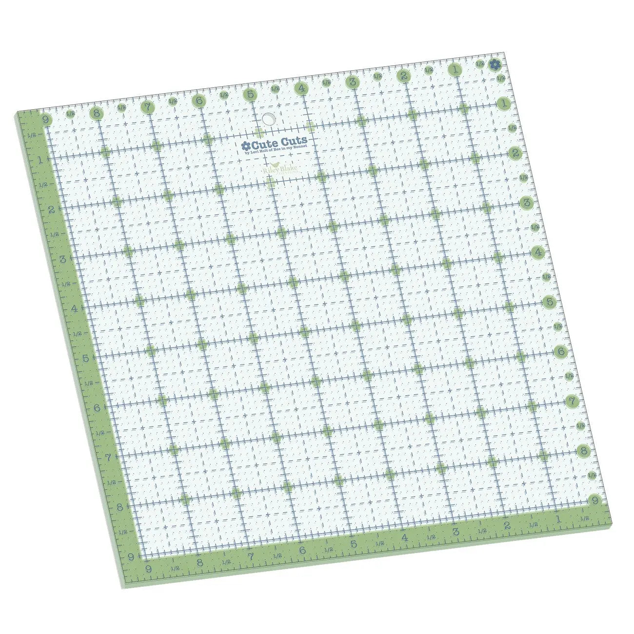 Lori Holt Cute Cuts Ruler 9-1/2in Square