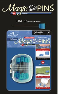 Magic Pins Flat Head Fine 100 pc