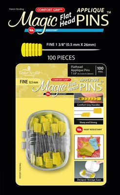Magic Pins Flathead Applique Fine 100pc