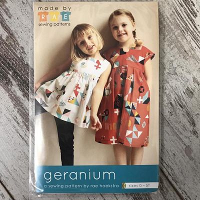 Geranium Dress Pattern sz 0-5T