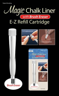 Magic Chalk Liner White with Brush Eraser