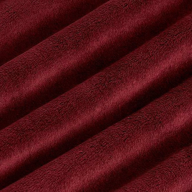 Merlot Solid Cuddle 3 58/60" Fabric per yard