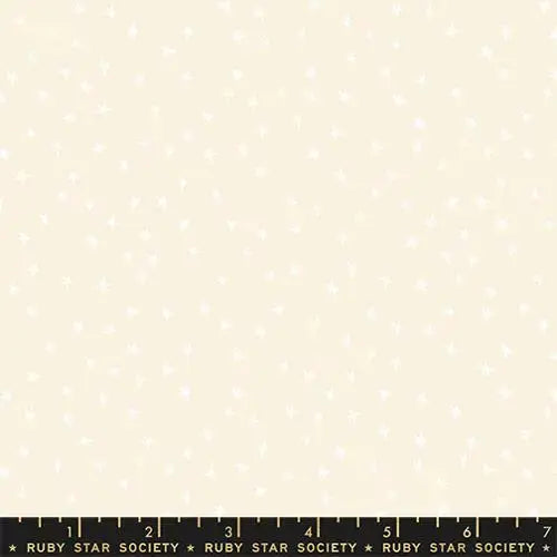 Mini Starry White On Natural 43"/44" Fabric Per Yard
