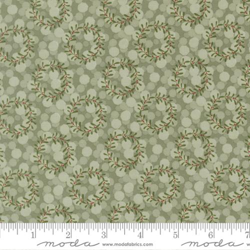 Mistletoe Gingerbread Lane 44"/45" Cotton Fabric Per Yard