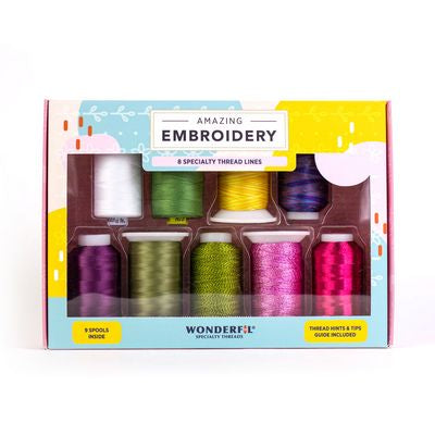Amazing Embroidery Pack- Flower Garden 9ct.