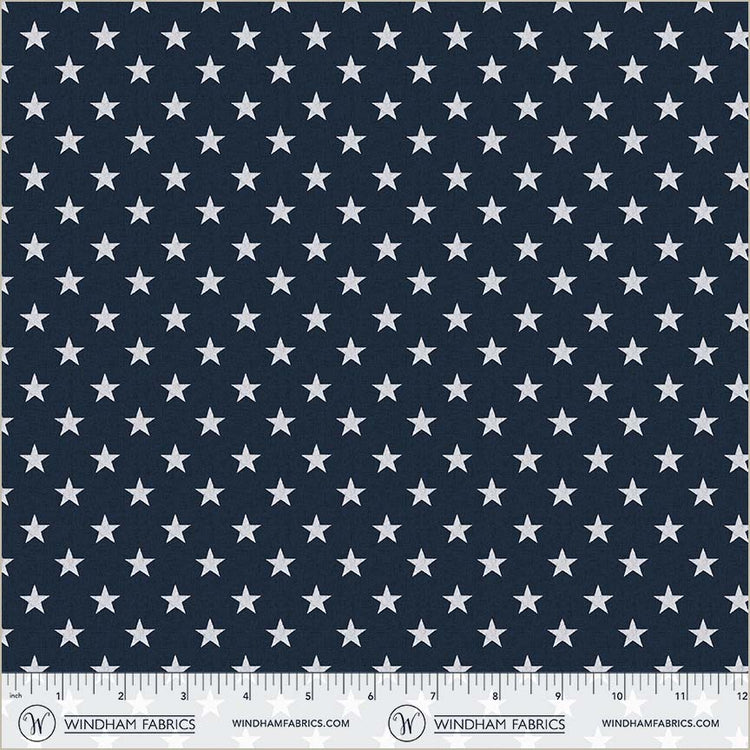 Navy America the Beautiful Stars 44"/45" Cotton Fabric Per yard