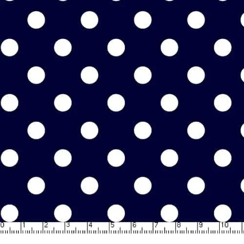 Navy Big Dots 45" wide Fabric per yard