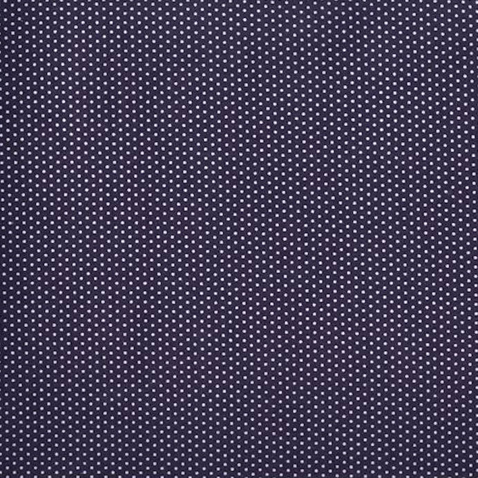 Navy Pin Dot 45" Wide Cotton Fabric Per Yard