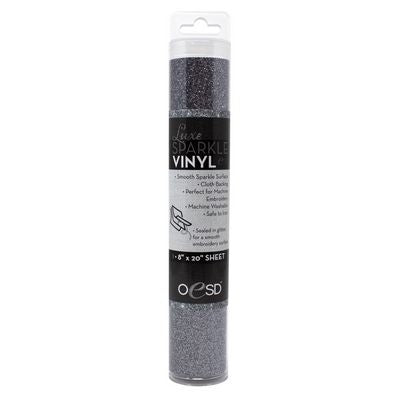 Luxe Sparkle Vinyl 8in x 20in STEEL GRAY