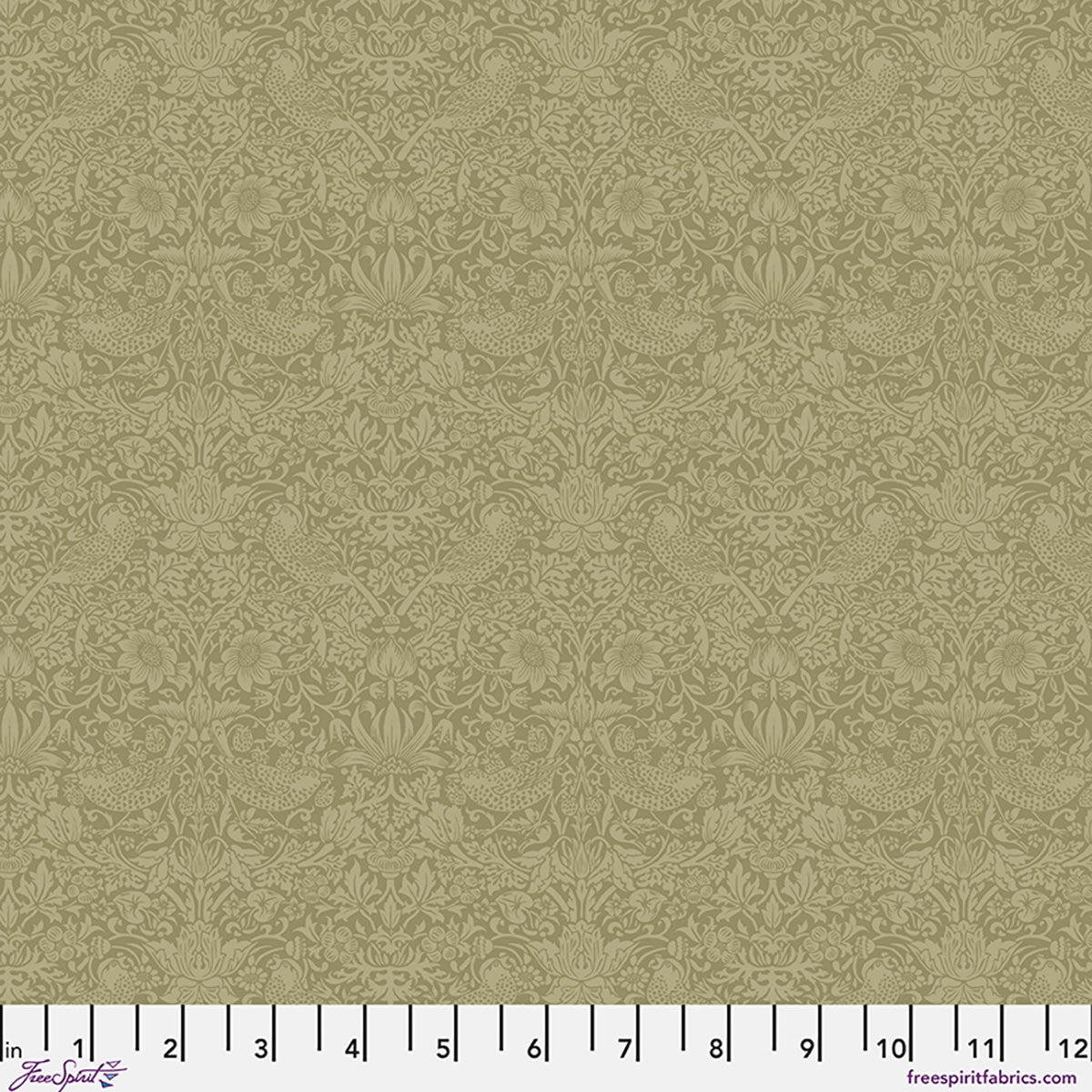 Olive Fruit The Trellis Palette 44"/45" Cotton Fabric Per Yard