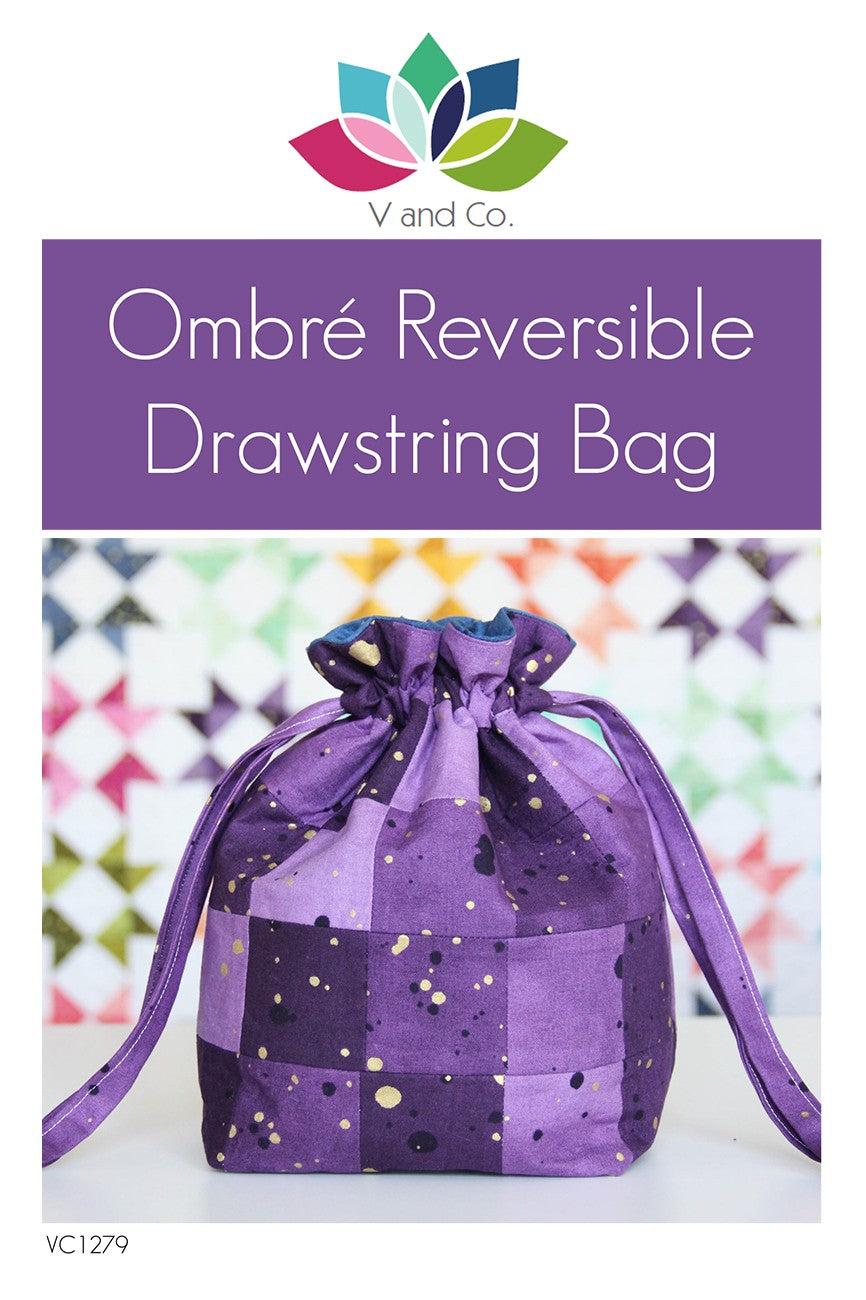Ombre Reversible Drawstring Bag