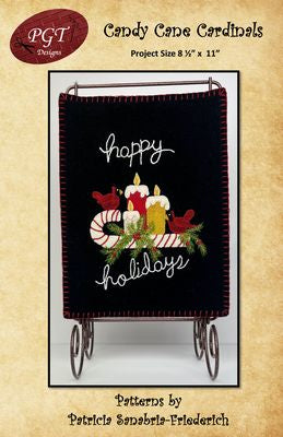 Candy Cane Cardinal Hanger Pattern
