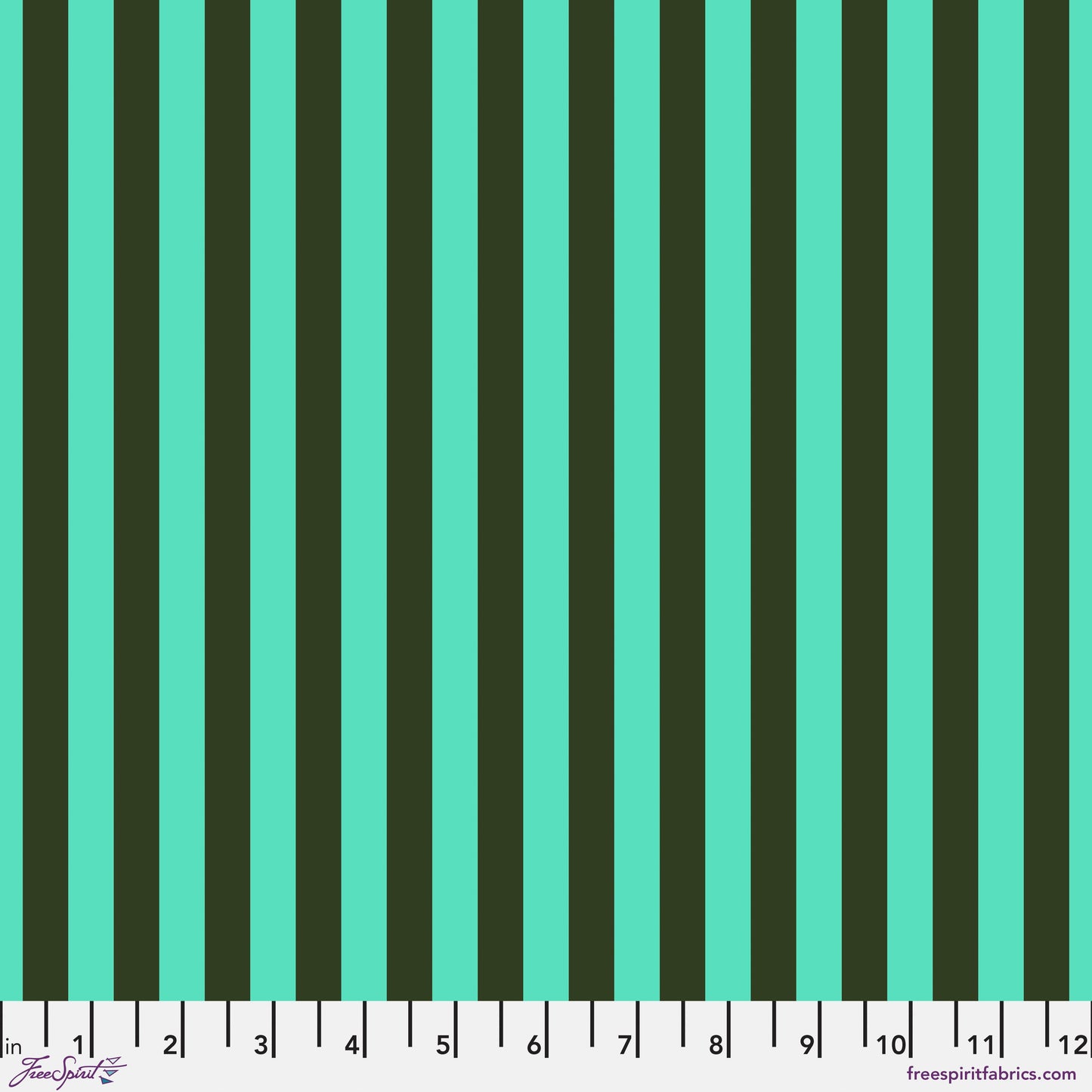 FS Tula Pink Tent Stripe - Fern