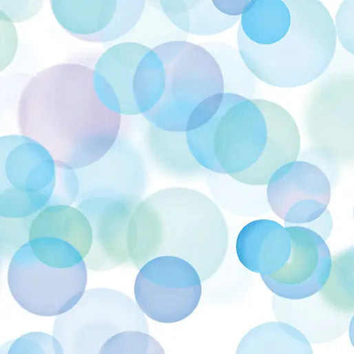 Pastel/Multi Bubbles 108" Cotton Wideback Fabric (1 7/8 yard pack)