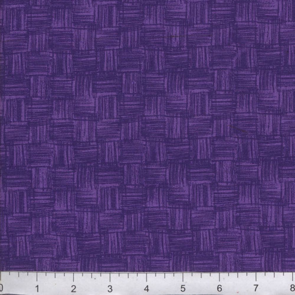 Purple Wicker 45" Wide Cotton Fabric Per Yard
