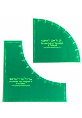 8 in Finished Drunkard's Path Template