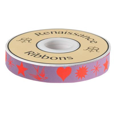 Fairy Flakes Ribbon in Mystic 7/8in wide