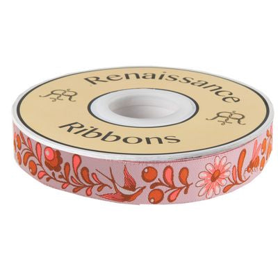Birds & Bees Ribbon in Cosmic 7/8in wide