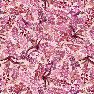 Rose Fireweed Valley View Cotton 43"/44" Fabric Per Yard