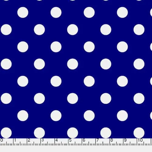 Royal Big Dots 45" wide Fabric per yard