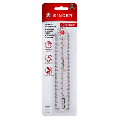 Precision 12in Folding Ruler Singer