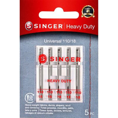 Needles Singer Heavy Duty #18 5-pack