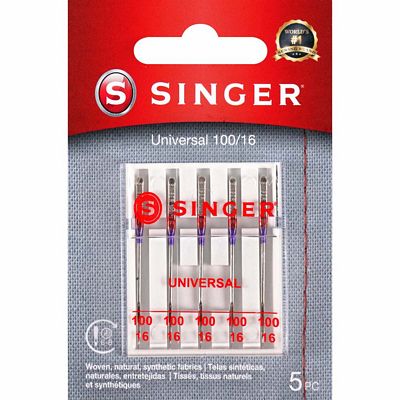 Needles Singer Red Band #16 5-pack