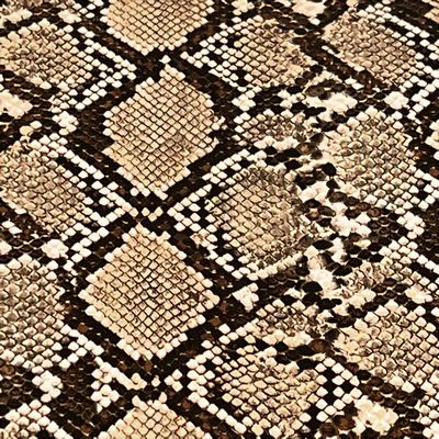 Faux Snake Print- Brown/Cream 18 in x 54 in