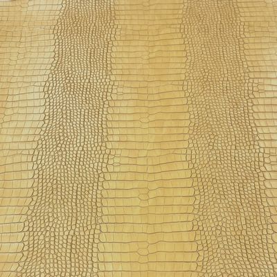 Faux Crocodile- Mustard 18 in x 54 in
