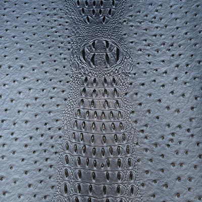 Faux Crocodile/Ostrich-Denim 18 in x 54 in