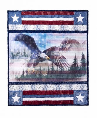 Borderline Cuddle Kit Home of the Brave 54 x 63
