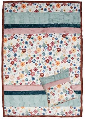 Picture Perfect Cuddle Kit 38inX58in Flower Power
