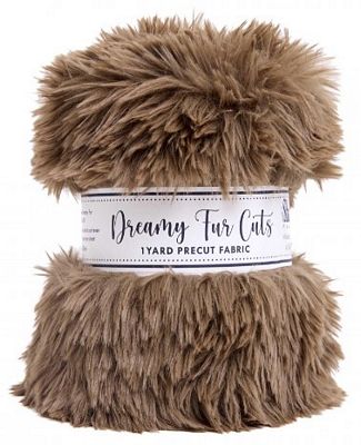 Dreamy Fur 1 Yard Precut Truffle