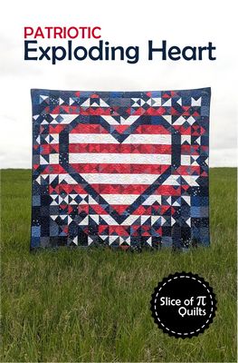Patriotic Exploding Heart Pattern