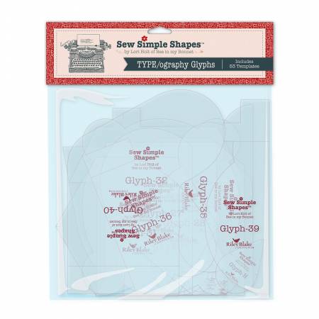 RB LG TYPE/ography Glyphs Lori Holt Sew Simple Shapes