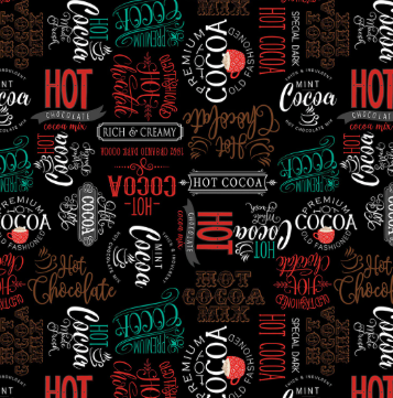 WL Cocoa Sweet Black Word Toss