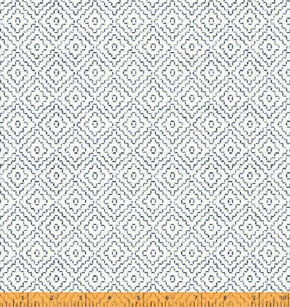WD 53292-3 Ivory Stitched Diamond Indigo Stitches-Whistler Studios