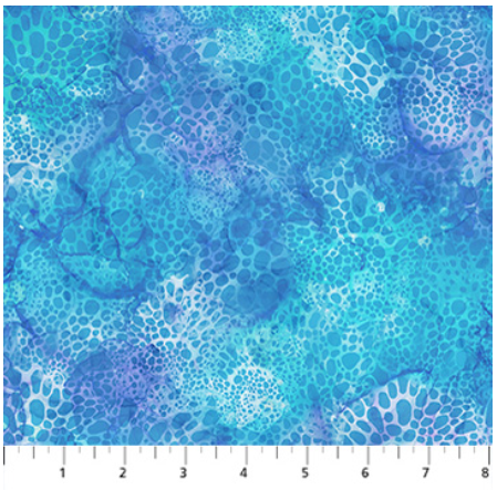 NC Coral Reef Bubbles Blue