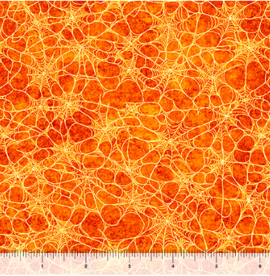 QT Spiderwebs Orange - Witchypoo