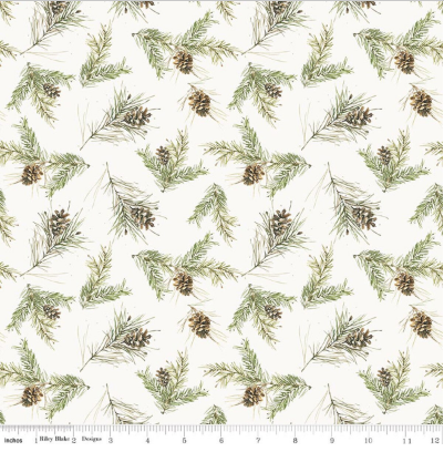 RB Pinecones Cream - Holiday Spirit