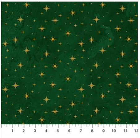 NC Stars Dark Green Multi O' Christmas Tree Shimmer 28961M-76