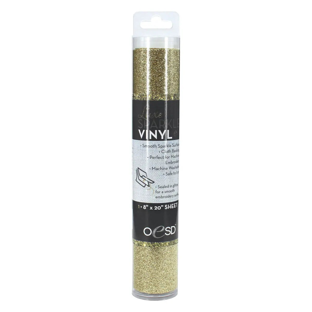 Sparkle Vinyl 8in x 20in Gold