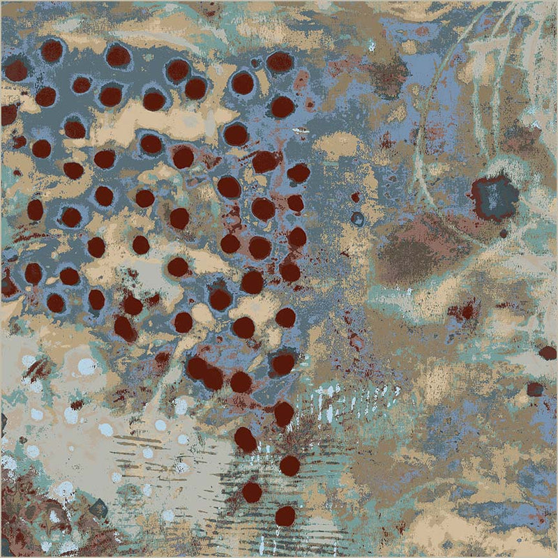 Spotted Graffiti Double Bluff Cotton Wideback Fabric (1 5/8 yard pack)