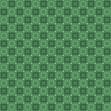 Star Tile Metallic Green Merry Mix 43"/44" Cotton Fabric Per Yard