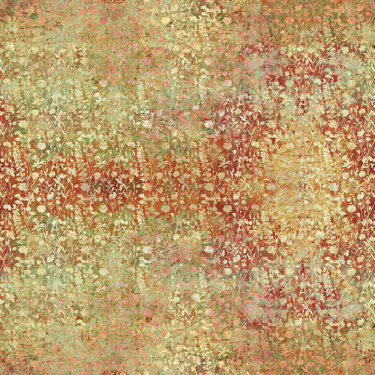 Wildflowers Spice Evanescence Cotton 43/44 Fabric Per Yard